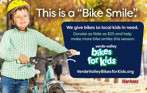 Verde Valley Bikes for Kids Harkins Theatre ad